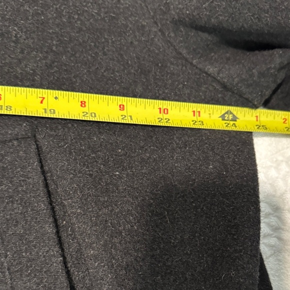 Elegant Black Men's Pea Coat - Picture 15 of 16